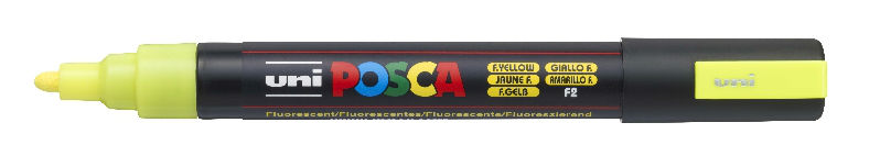 Image de  Marqueur Posca pointe moyenne jaune fluo 