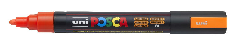 Image de  Marqueur Posca pointe moyenne orange fluo 