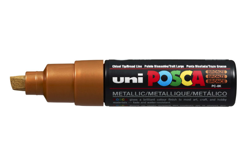 Image de  Marqueur Posca pointe large bronze 