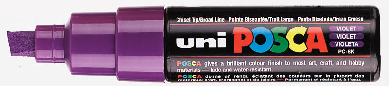 Image de  Marqueur Posca pointe large violet 