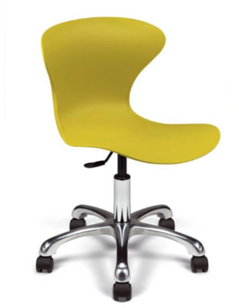 Image de  Gina chaise dactylo ht standard coque polypro 