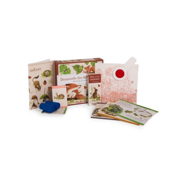 Image de  Moulin Roty - Coffret découverte animaux du jardin - Le Jardinier - Le Jardin du Moulin 