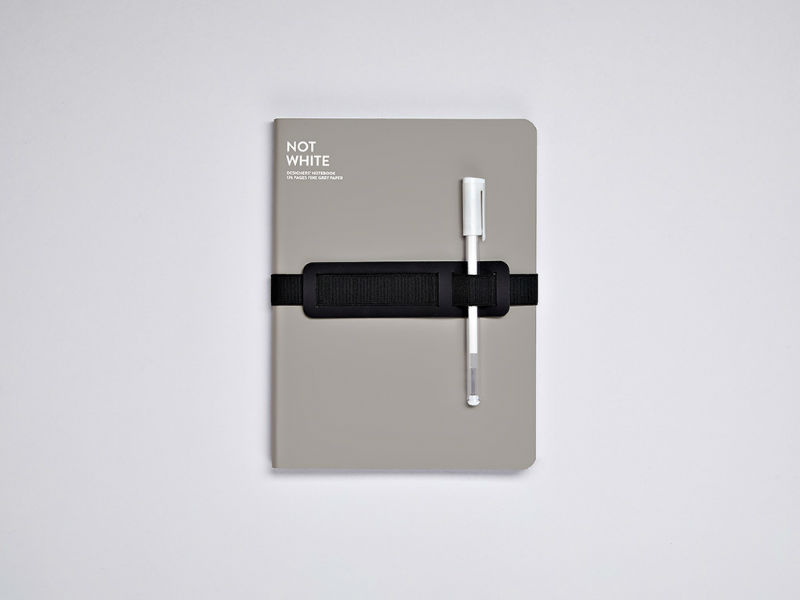 Image de  Carnet souple Not White L Light uni gris 
