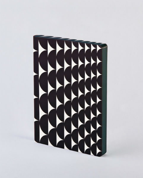 Image de  Carnet souple Graphique L pointillés À moitié plein 