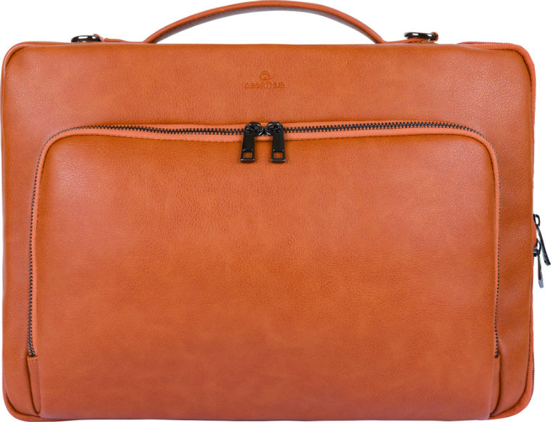 Ref. OBE135210, Housse ordinateur 15,6 Détroit camel, Marron, marque OBERTHUR
