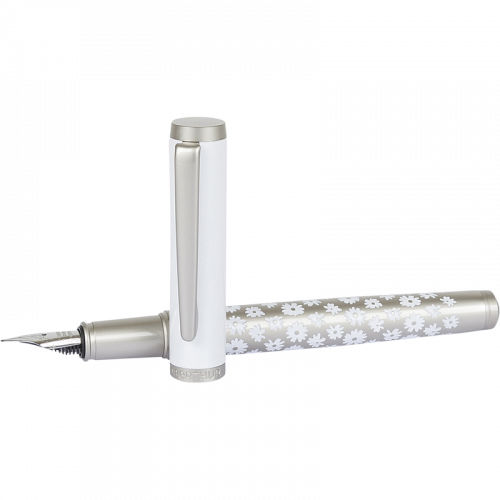 Image de  Plume Miraflores satin/blanc 