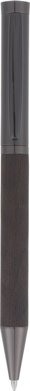 Ref. OBE241506, Stylo bille Atlanta bois d'ébène, Noir, marque OBERTHUR