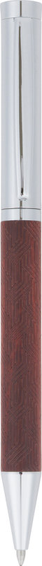 Ref. OBE241508, Stylo bille Atlanta bois de rose, Marron, marque OBERTHUR