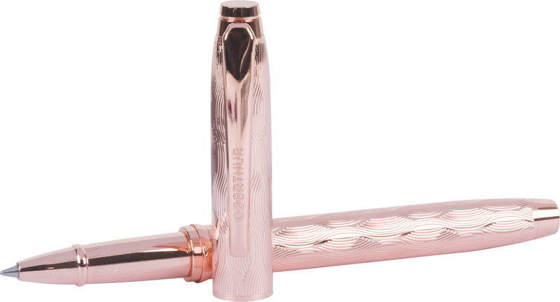 Ref. OBE242936, Stylo roller Anapolis rose cuivré, Rose, marque OBERTHUR