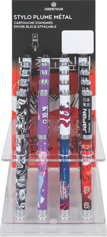 Image de  Stylo roller gomme Manga 