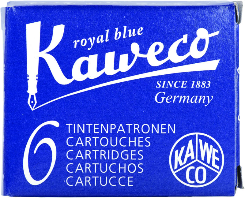 Image de  Boîte 6 cartouches encre bleu roi 