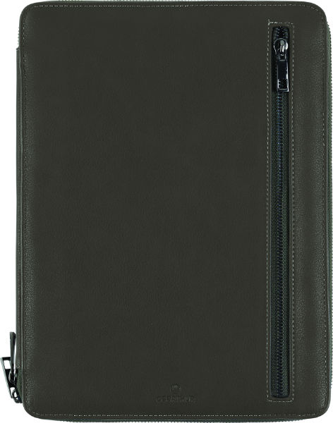 Ref. OBE425215, Conférencier A4 zippé Détroit kaki, marque OBERTHUR