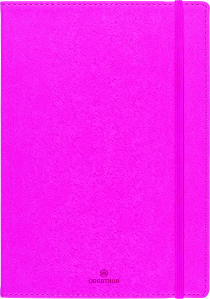 Ref. OBE588036, Carnet souple Carmen fuchsia A5 ligné, Rose, marque OBERTHUR