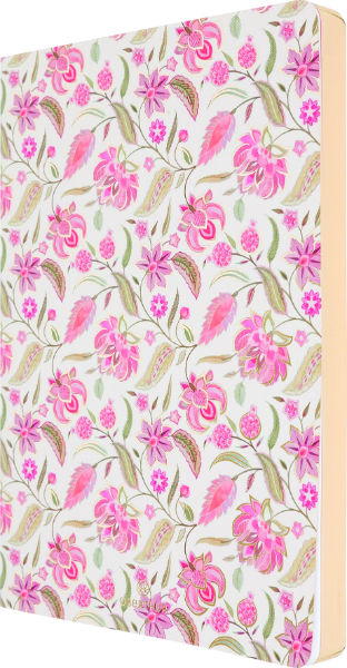 Ref. OBE588315, Carnet souple Bahia fleurs baltik A5 ligné, Assorties, marque OBERTHUR
