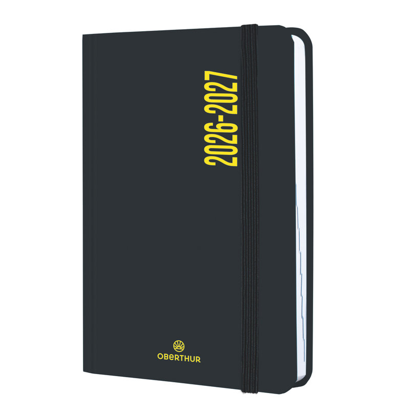 Image de  Agenda journalier 12x17 Alabama noir et jaune fluo 