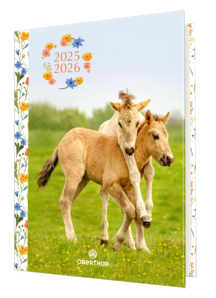 Image de  Agenda souple 12x17 poulains 