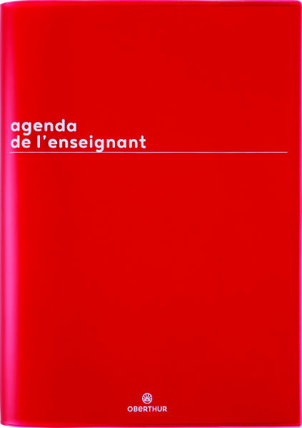 Image de  Agenda enseignant Boréal rouge 