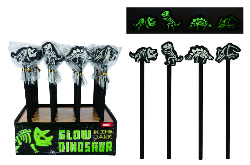 Image de  Crayon à papier dino fluorescent 