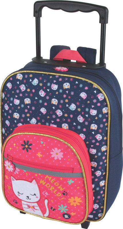 Image de  Sac à dos XS à roulettes Chaton Meow World 