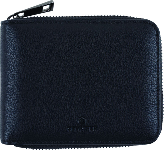 Ref. OBE699210, Portefeuille zippe Détroit noir, Noir, marque OBERTHUR