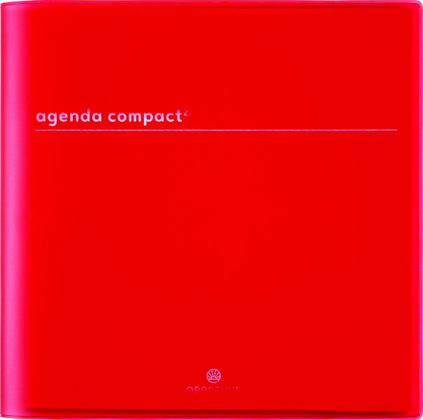Image de  Agenda compact 16x16 Boréal rouge 