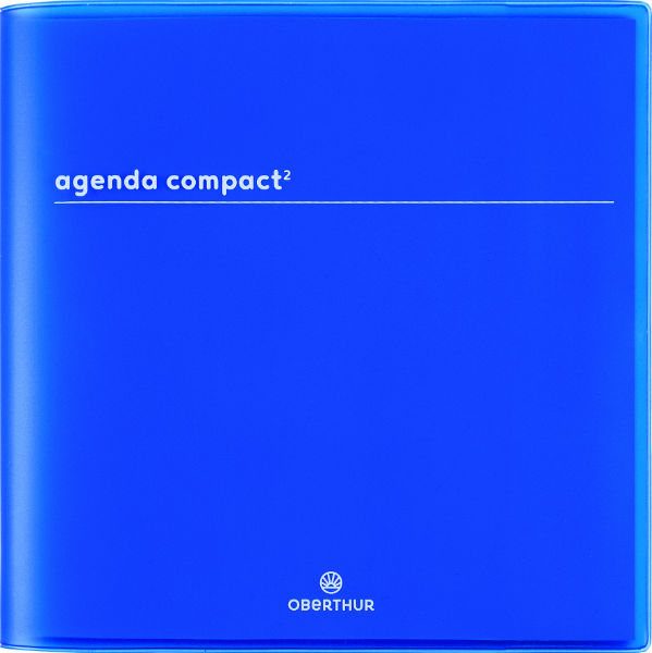 Image de  Agenda compact 16x16 Boréal bleu 