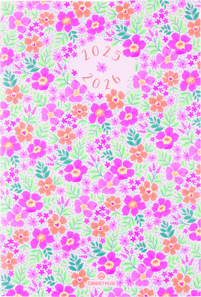 Image de  Agenda SAS 25 Chelsea floralie rose 