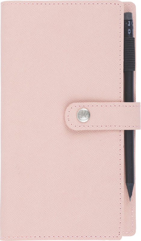 Ref. OBE844118, OBERTHUR - Semainier de poche 16 spirale Lady Kent nude, Rose, marque OBERTHUR