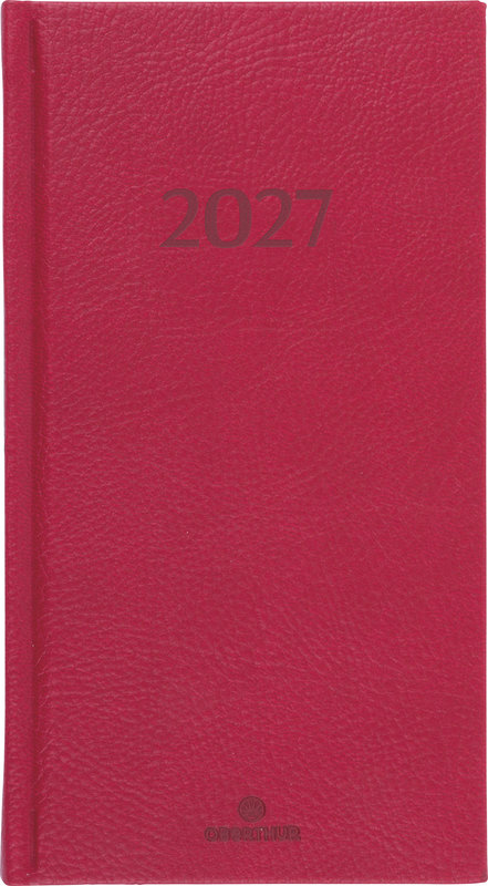 Ref. OBE844471, OBERTHUR - Semainier poche 16 London rouge, Rouge, marque OBERTHUR