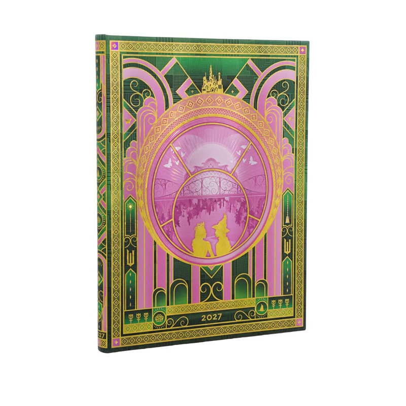 Ref. PAP21019, Agenda la magie de Wicked - Ultra - Verticale - 1 semaine sur 2 pages - 2027, marque PAPERBLANKS