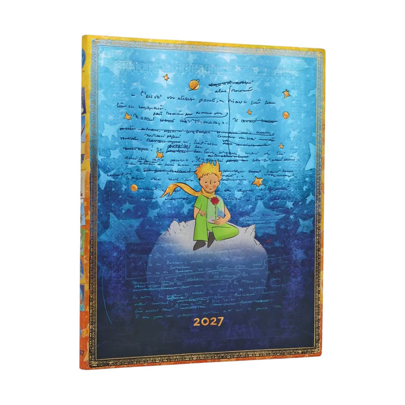 Ref. PAP21453, Agenda souple Le Petit Prince Saint-Exupéry - Ultra - Verticale - 1 semaine sur 2 pages - 2027, marque PAPERBLANKS