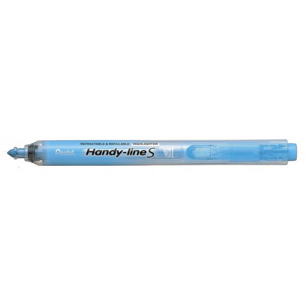 Ref. PENSXS15S, Surligneur  retractable pointe biseau bleu, Bleu, marque PENTEL