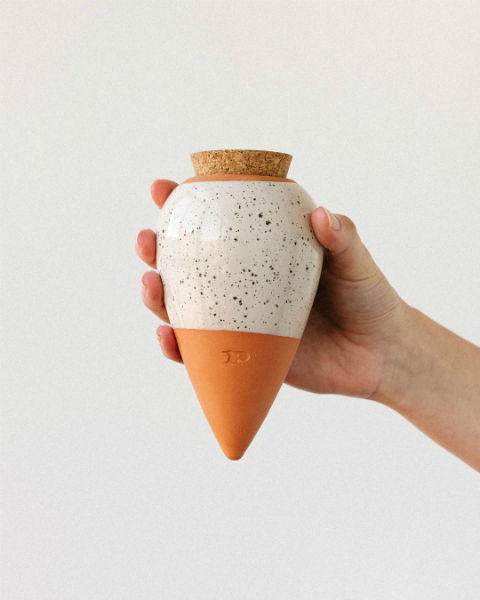 Image de  Pépin. Olla hydratante Blanc grainé 