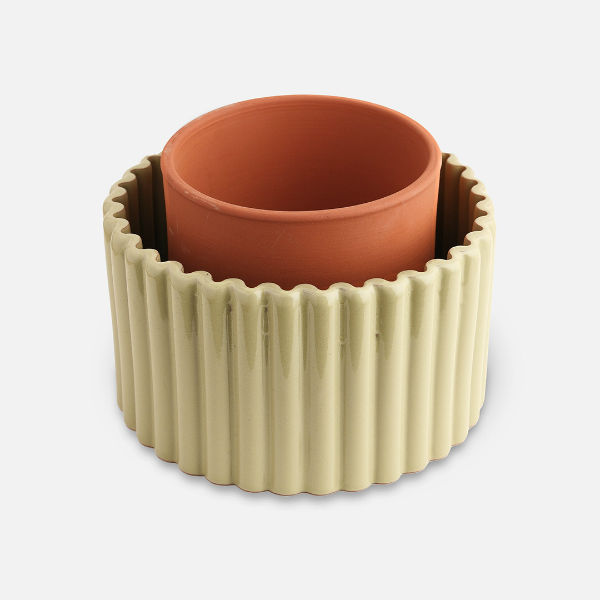 Image de  Pépin. Pot autonome Paula (M) Vert sauge 