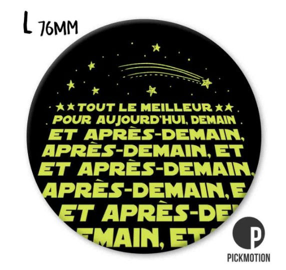 Image de  Magnet diam 76mm tout le meilleur 