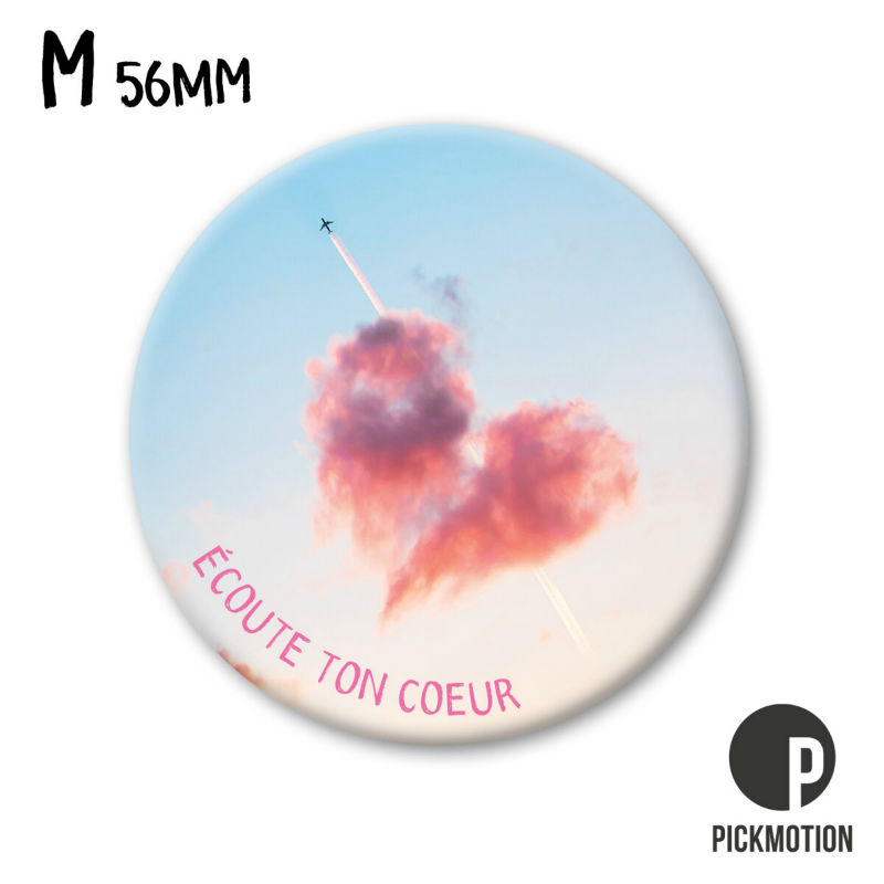 Ref. PICMM1275FR, Magnet diam 56mm ecoute ton cŒur
