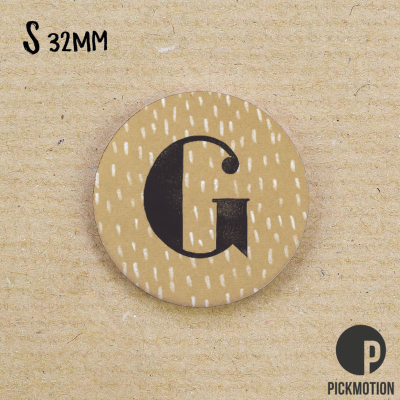 Image de  Magnet diam 32mm linocut g 