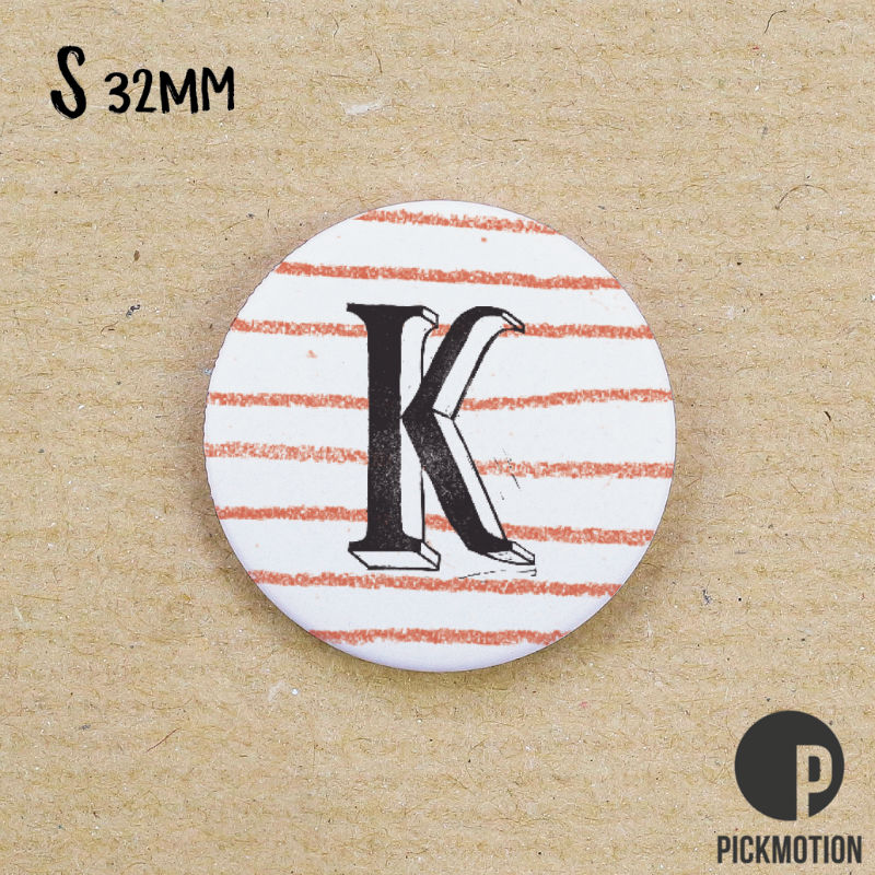 Image de  Magnet diam 32mm linocut k 