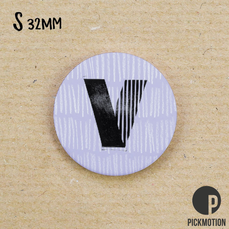 Image de  Magnet diam 32mm linocut v 