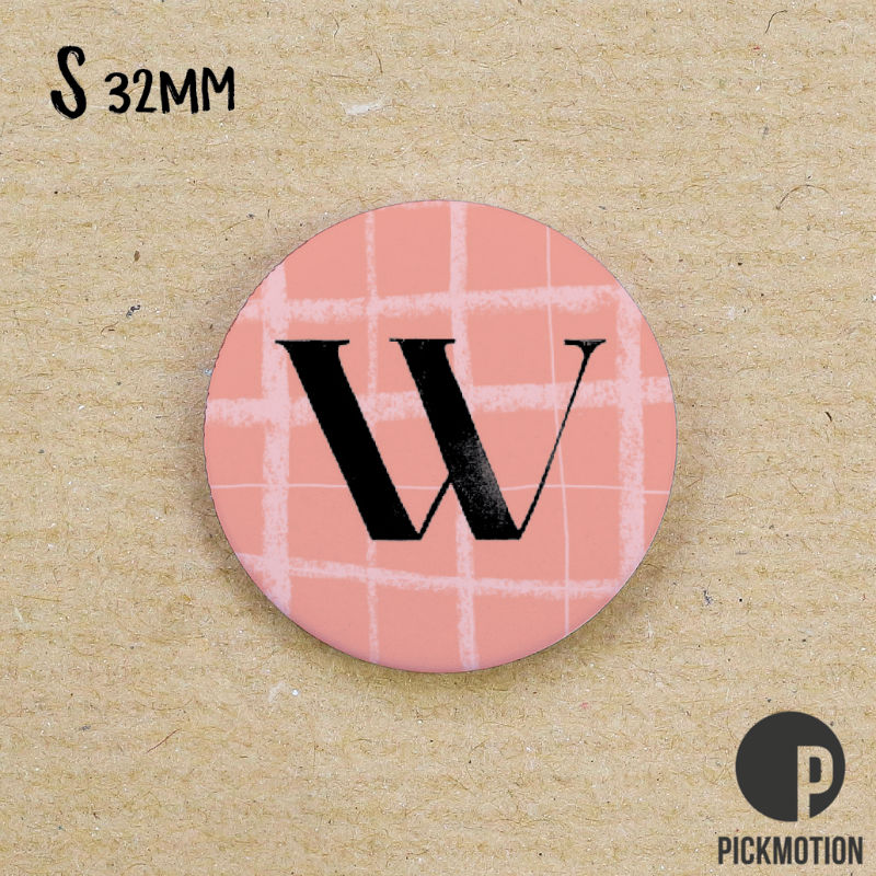 Image de  Magnet diam 32mm linocut w 