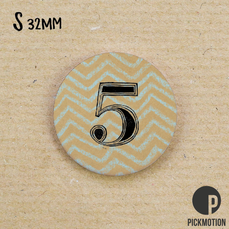 Image de  Magnet diam 32mm linocut 5 