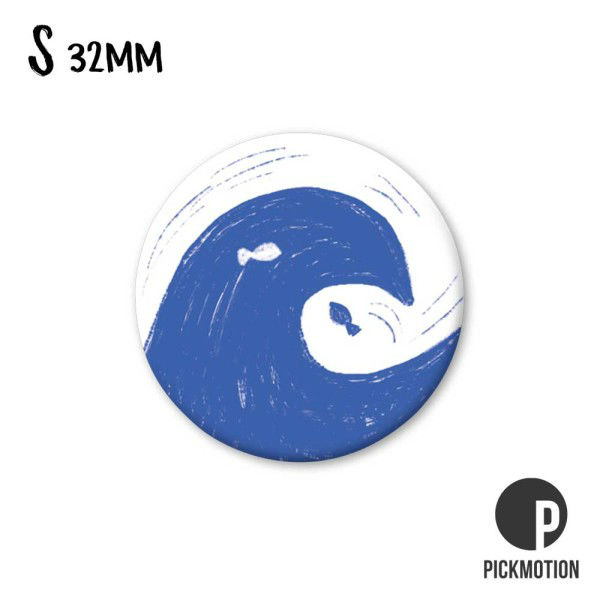 Ref. PICMSA0694, Magnet diam 32mm yin yang