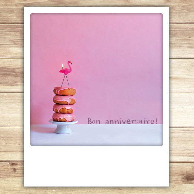 Image de  Carte postale polaroid + env 