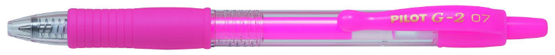 Image de  Stylo bille rétractable Pilot G2 Néon rose 