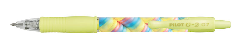 Image de  Stylo bille rétractable Pilot G-2 Flow jaune - encre noire 