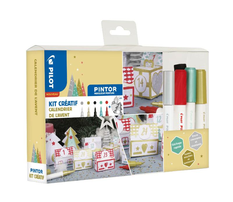 Image de  Kit créatif Pintor calendrier de l'Avent blanc 