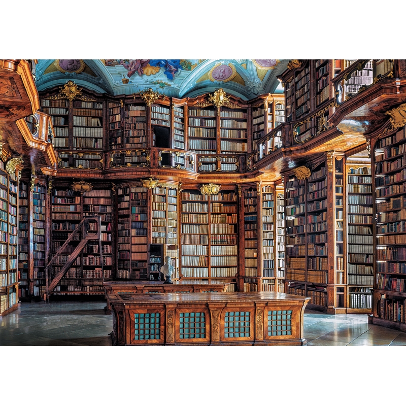 Image de  Puzzle bibliotheque monastere st flo 1000 pieces 