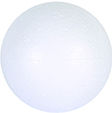 Ref. PW600150, Boule polystyrène ignifuge 15cm, marque GRAINE CREATIVE