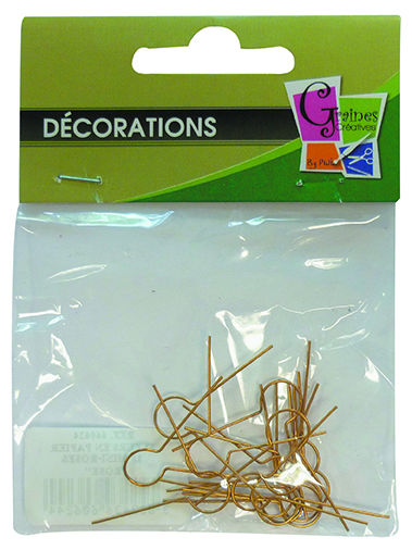 Ref. PW609070, 25 attaches laiton pour polystyrène, marque GRAINE CREATIVE