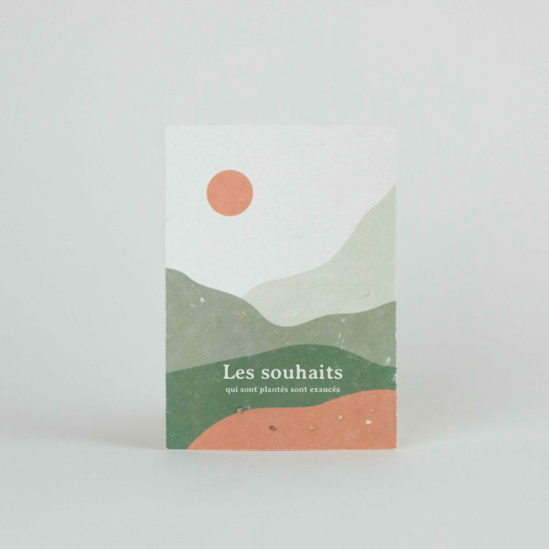 Ref. RESFRST264, Carte plantable - Les souhaits qui sont plantés sont exaucés, marque RESETEA